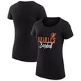 thumbnail image 1 of Women's G-III 4Her by Carl Banks Black Baltimore Orioles Super-Slim Fit Lightweight Team Graphic T-Shirt, 1 of 3
