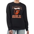 thumbnail image 1 of Women's G-III 4Her by Carl Banks Black Baltimore Orioles Team Logo Graphic Tri-Blend Fleece Pullover Sweatshirt, 1 of 3