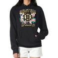 thumbnail image 1 of Women's G-III 4Her by Carl Banks Black Boston Bruins Flower Logo Pullover Hoodie, 1 of 2
