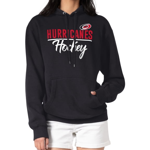Women's G-III 4Her by Carl Banks Black Carolina Hurricanes Team Sport Tri-Blend Fleece Hoodie