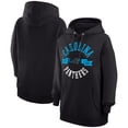 thumbnail image 1 of Women's G-III 4Her by Carl Banks Black Carolina Panthers City Graphic Team Fleece Pullover Hoodie, 1 of 5