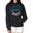 thumbnail image 1 of Women's G-III 4Her by Carl Banks  Black Charlotte Hornets City Pullover Hoodie, 1 of 3