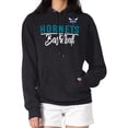 thumbnail image 1 of Women's G-III 4Her by Carl Banks Black Charlotte Hornets Graphics Fleece Pullover Hoodie, 1 of 3