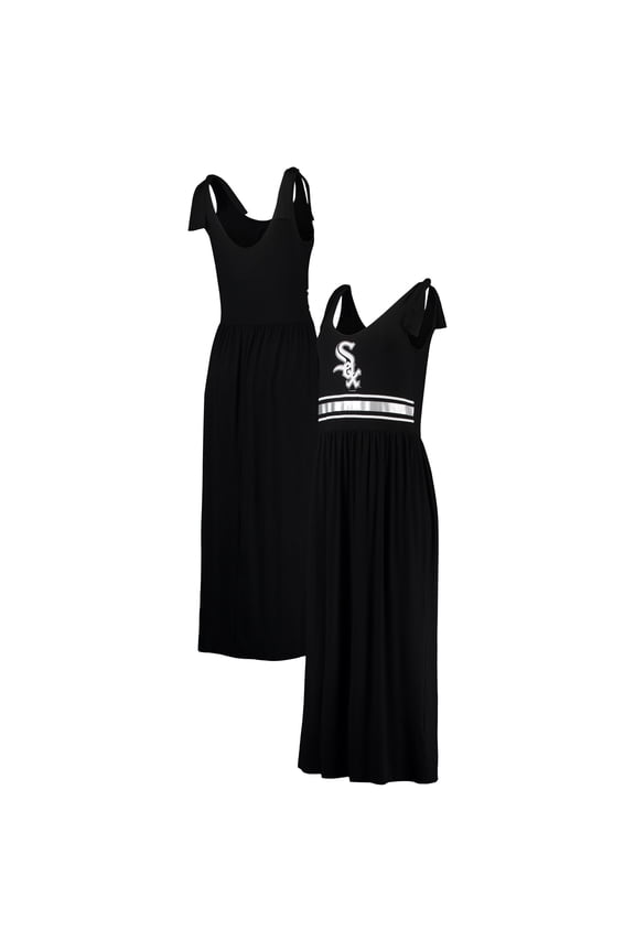 Women's G-III 4Her by Carl Banks Black Chicago White Sox Game Over Maxi Dress