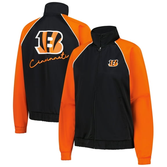 Women's G-III 4Her by Carl Banks Black Cincinnati Bengals Replay Full-Zip Track Jacket