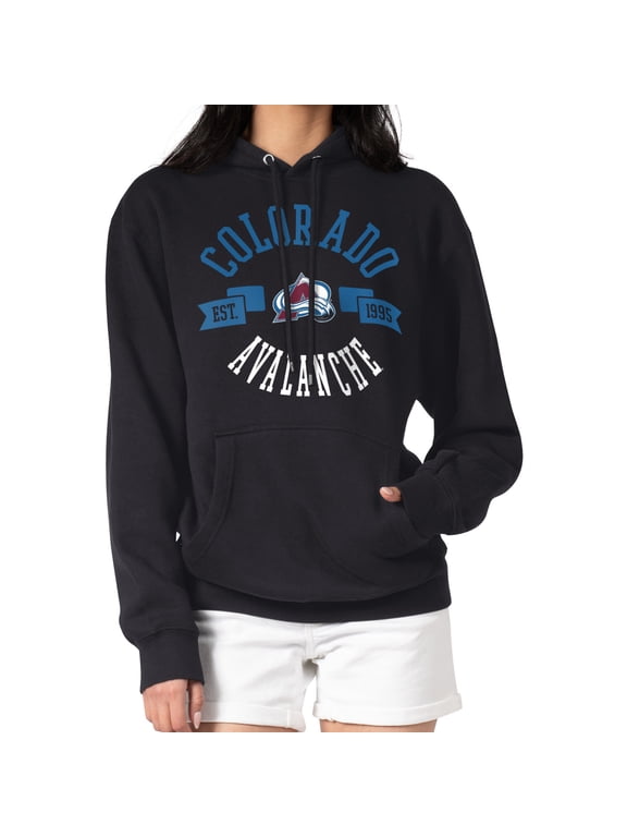 Women's G-III 4Her by Carl Banks Black Colorado Avalanche City Graphic Fleece Pullover Hoodie