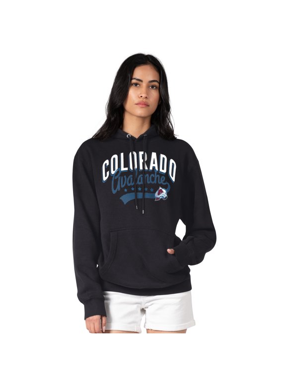 Women's G-III 4Her by Carl Banks Black Colorado Avalanche Filigree Logo Pullover Hoodie