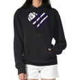 thumbnail image 1 of Women's G-III 4Her by Carl Banks  Black Colorado Rockies Heart Fleece Pullover Hoodie, 1 of 5