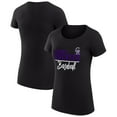 thumbnail image 1 of Women's G-III 4Her by Carl Banks  Black Colorado Rockies Team Graphic Fitted T-Shirt, 1 of 3