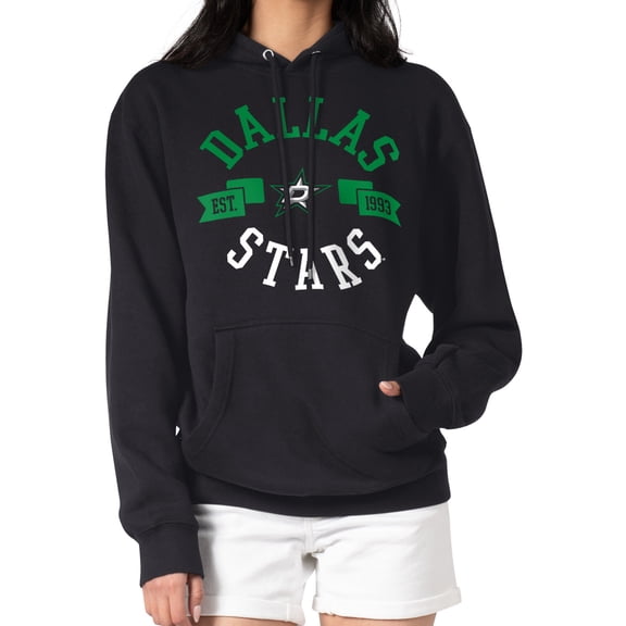 Women's G-III 4Her by Carl Banks Black Dallas Stars City Graphic Fleece Pullover Hoodie