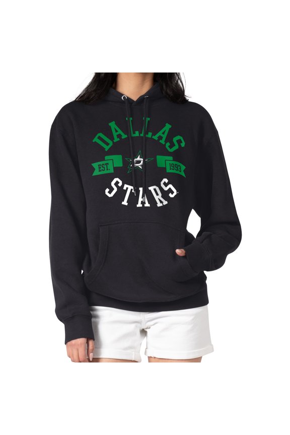 Women's G-III 4Her by Carl Banks Black Dallas Stars City Graphic Fleece Pullover Hoodie
