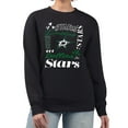 thumbnail image 1 of Women's G-III 4Her by Carl Banks Black Dallas Stars Collage Graphic Fleece Long Sleeve Pullover Sweatshirt, 1 of 3