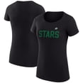 thumbnail image 1 of Women's G-III 4Her by Carl Banks Black Dallas Stars Super-Slim Fit Lightweight Dot Print Team T-Shirt, 1 of 3