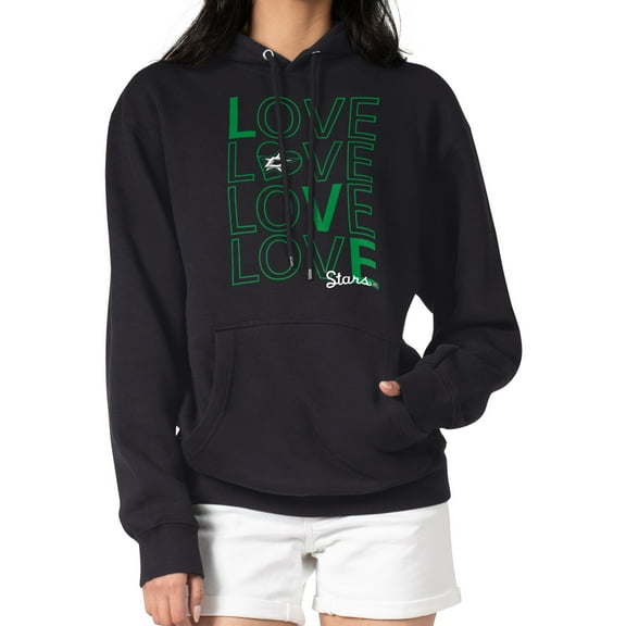 Women's G-III 4Her by Carl Banks  Black Dallas Stars Hockey Love Fleece Pullover Hoodie