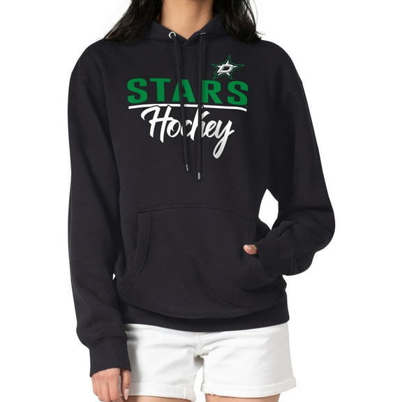 Women's G-III 4Her by Carl Banks Black Dallas Stars  Team Sport Tri-Blend Fleece Hoodie