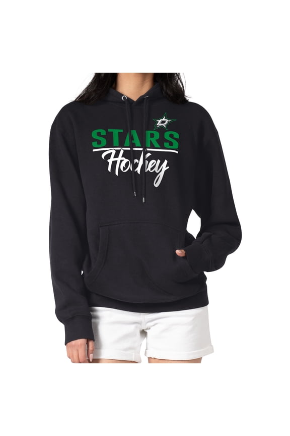 Women's G-III 4Her by Carl Banks Black Dallas Stars  Team Sport Tri-Blend Fleece Hoodie