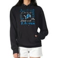 thumbnail image 1 of Women's G-III 4Her by Carl Banks Black Detroit Lions Collage Graphic Fleece Pullover Hoodie, 1 of 5