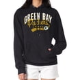 thumbnail image 1 of Women's G-III 4Her by Carl Banks  Black Green Bay Packers Filigree Logo Pullover Hoodie, 1 of 3