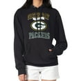 thumbnail image 1 of Women's G-III 4Her by Carl Banks Black Green Bay Packers Team Logo Graphic Fleece Tri-Blend Pullover Hoodie, 1 of 5