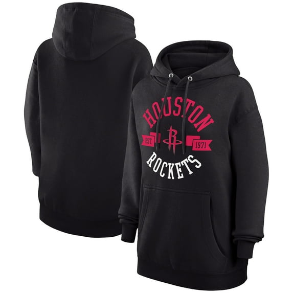 Women's G-III 4Her by Carl Banks Black Houston Rockets City Pullover Hoodie