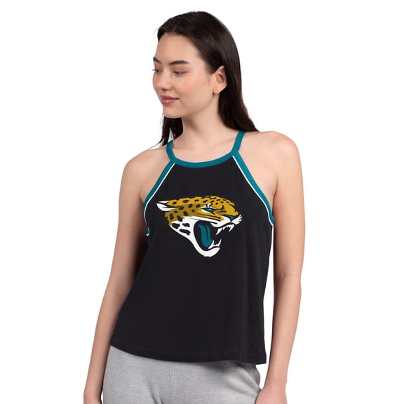 Women's G-III 4Her by Carl Banks Black Jacksonville Jaguars Redemption Win Tank Top