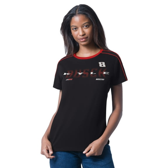 Women's G-III 4Her by Carl Banks  Black Kyle Busch Coaching T-Shirt