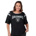 thumbnail image 1 of Women's G-III 4Her by Carl Banks Black Las Vegas Raiders Plus Size Linebacker T-Shirt, 1 of 2