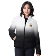 G-III APPAREL Women's G-III 4Her by Carl Banks Black Minnesota Vikings Overtime Ombre Full-Zip Puffer Jacket