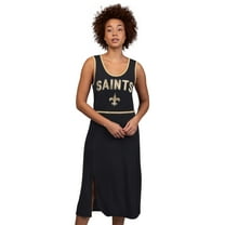 Women's-G-III 4Her by Carl Banks Black New Orleans Saints Center Field Maxi Dress