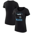 thumbnail image 1 of Women's G-III 4Her by Carl Banks Black Orlando Magic Super-Slim Fit Lightweight Team Logo T-Shirt, 1 of 3