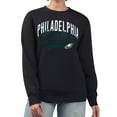 thumbnail image 1 of Women's G-III 4Her by Carl Banks  Black Philadelphia Eagles Filigree Logo Graphic Fleece Pullover Sweatshirt, 1 of 3