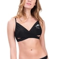 thumbnail image 1 of Women's G-III 4Her by Carl Banks Black Philadelphia Eagles Hall of Fame Bikini Top, 1 of 2