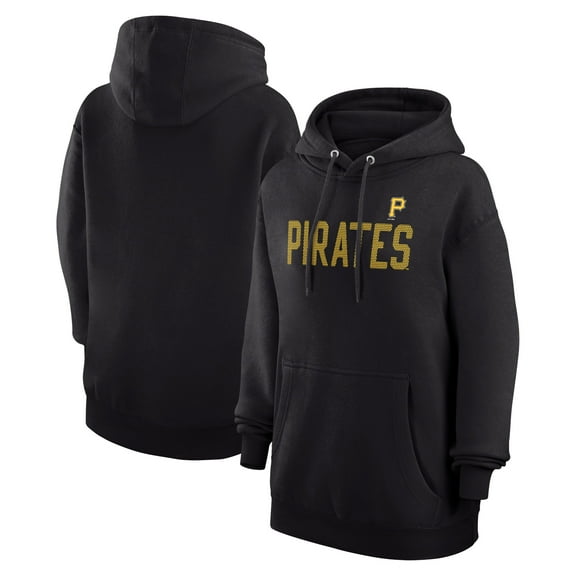 Women's G-III 4Her by Carl Banks Black Pittsburgh Pirates Dot Print Pullover Hoodie