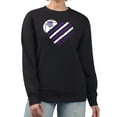 thumbnail image 1 of Women's G-III 4Her by Carl Banks  Black Sacramento Kings Heart Graphic Fleece Pullover Sweatshirt, 1 of 3