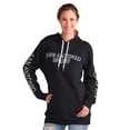 thumbnail image 1 of Women's G-III 4Her by Carl Banks Black San Antonio Spurs Base Coach Pullover Hoodie, 1 of 2