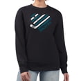 thumbnail image 1 of Women's G-III 4Her by Carl Banks  Black San Jose Sharks Heart Graphic Pullover Sweatshirt, 1 of 2