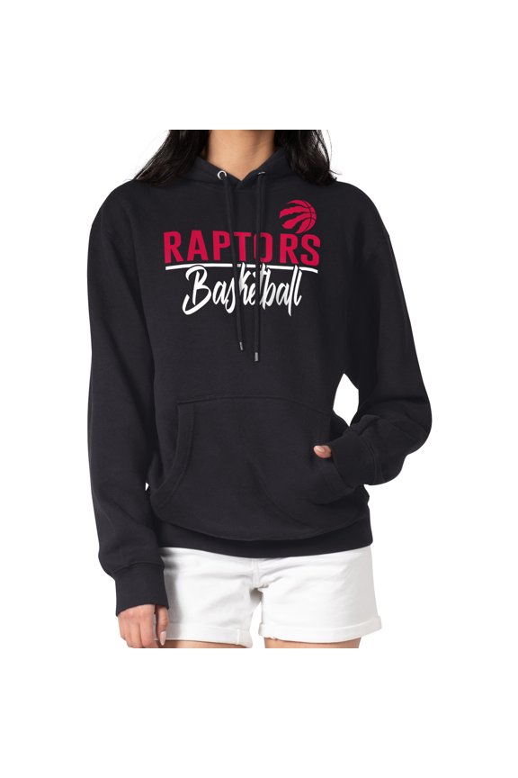 Women's G-III 4Her by Carl Banks Black Toronto Raptors Graphics Fleece Pullover Hoodie