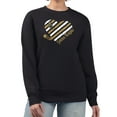thumbnail image 1 of Women's G-III 4Her by Carl Banks  Black Vegas Golden Knights Heart Graphic Pullover Sweatshirt, 1 of 2