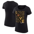 thumbnail image 1 of Women's G-III 4Her by Carl Banks Black Washington Commanders Super-Slim Fit Lightweight Love Graphic T-Shirt, 1 of 5