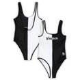 thumbnail image 1 of Women's G-III 4Her by Carl Banks Black/White Minnesota Vikings Last Stand One-Piece Swimsuit, 1 of 3