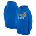 thumbnail image 1 of Women's G-III 4Her by Carl Banks Blue New York Knicks Graphics Fleece Pullover Hoodie, 1 of 3