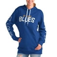 thumbnail image 1 of Women's G-III 4Her by Carl Banks Blue St. Louis Blues Overtime Pullover Hoodie, 1 of 2