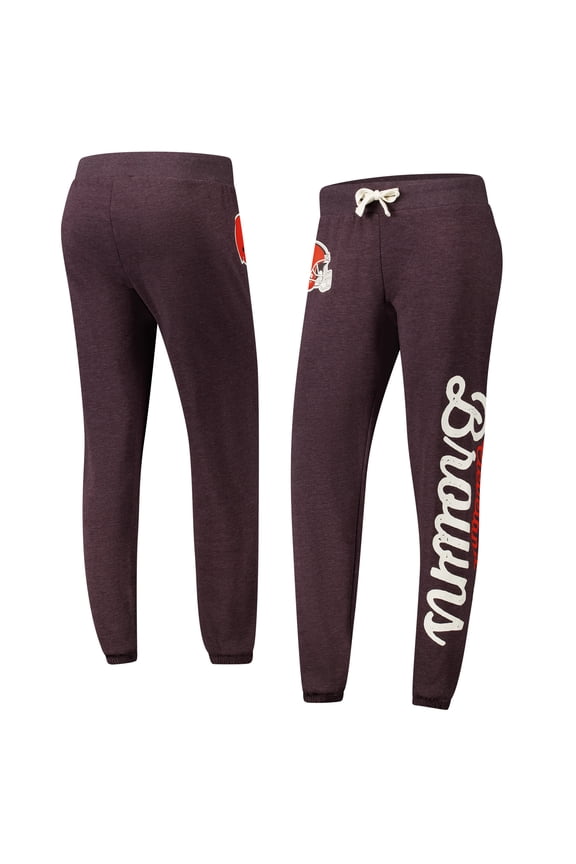 Women's G-III 4Her by Carl Banks Brown Cleveland Browns Scrimmage Fleece Pants