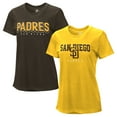 thumbnail image 1 of Women's G-III 4Her by Carl Banks  Brown/Gold San Diego Padres Two T-Shirt Combo Pack, 1 of 5