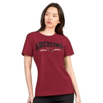 Women's G-III 4Her by Carl Banks  Cardinal Arizona Cardinals Super-Slim Lightweight Winning Crew T-Shirt