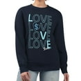 thumbnail image 1 of Women's G-III 4Her by Carl Banks  Deep Sea Blue Seattle Kraken Lots Of Love Team Logo Graphic Pullover Sweatshirt, 1 of 3