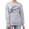 thumbnail image 1 of Women's G-III 4Her by Carl Banks Gray Cincinnati Bengals Distressed Graphics Fleece Pullover Sweatshirt, 1 of 2