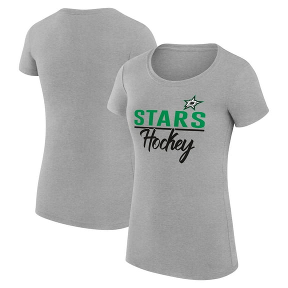 Women's G-III 4Her by Carl Banks Gray Dallas Stars Super-Slim Fit Lightweight Team Sport T-Shirt