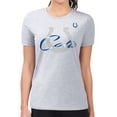 thumbnail image 1 of Women's G-III 4Her by Carl Banks  Gray Indianapolis Colts Super-Slim Fit Lightweight Shadow Logo T-Shirt, 1 of 3