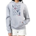 thumbnail image 1 of Women's G-III 4Her by Carl Banks  Gray Montreal Canadiens Hockey Love Fleece Pullover Hoodie, 1 of 3